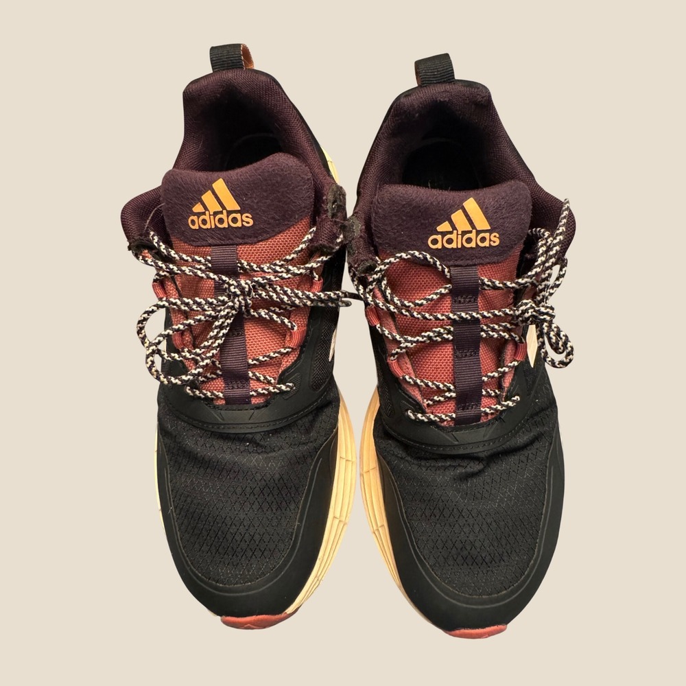Adidas Lightmotion Womens Running Shoes Black Burgundy Orange Size 9 GW0951